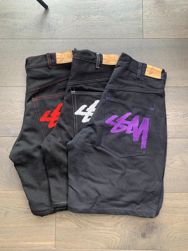 Stussy Reworked Black Jorts - Bulk