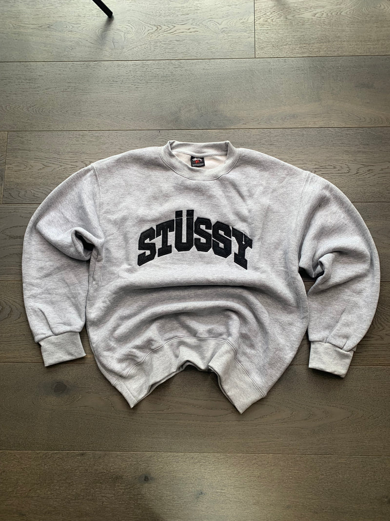 Stussy Reworked Grey Sweatshirt - Bulk